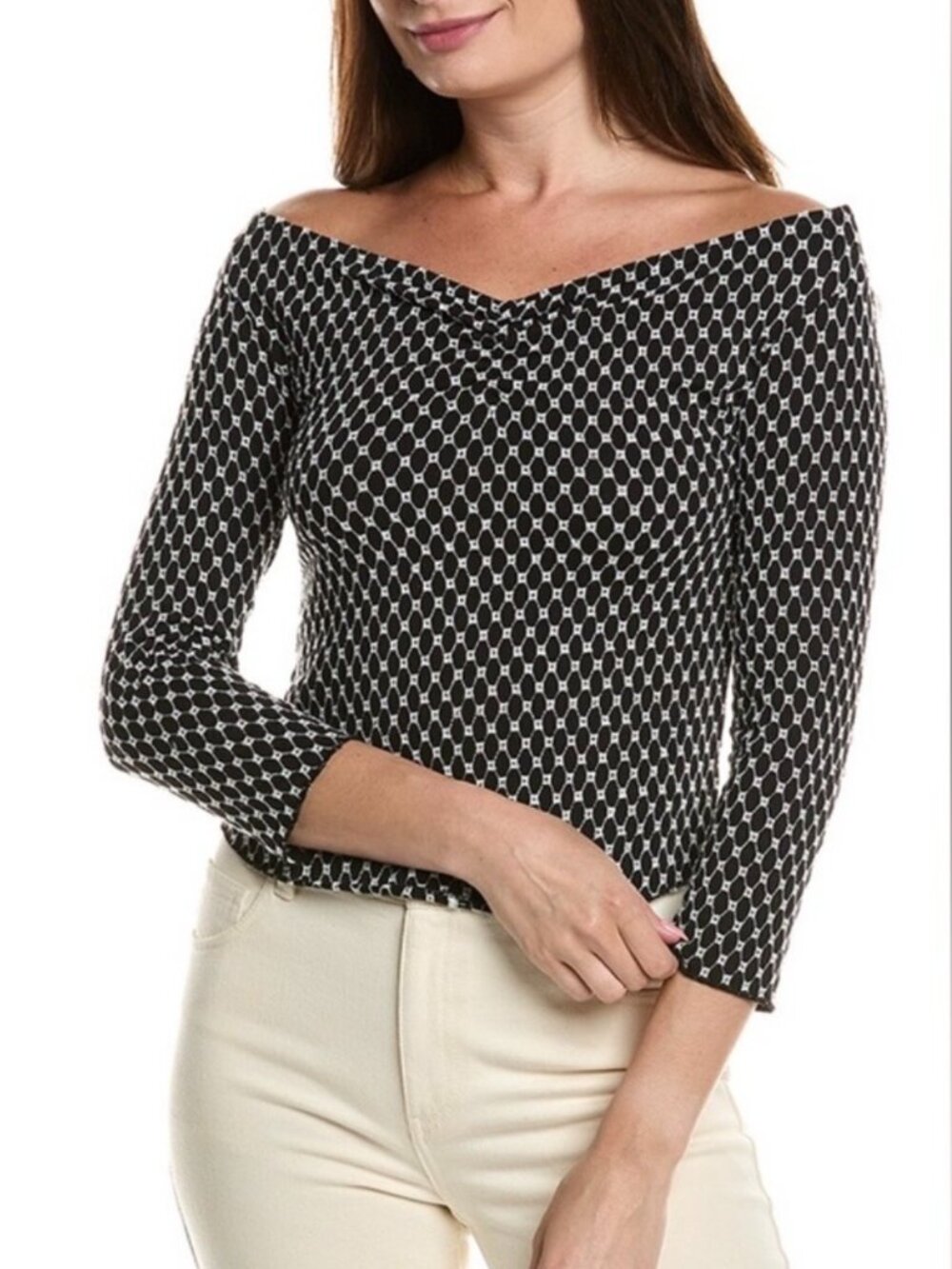 Free People Gia Eyelet Top - Black
